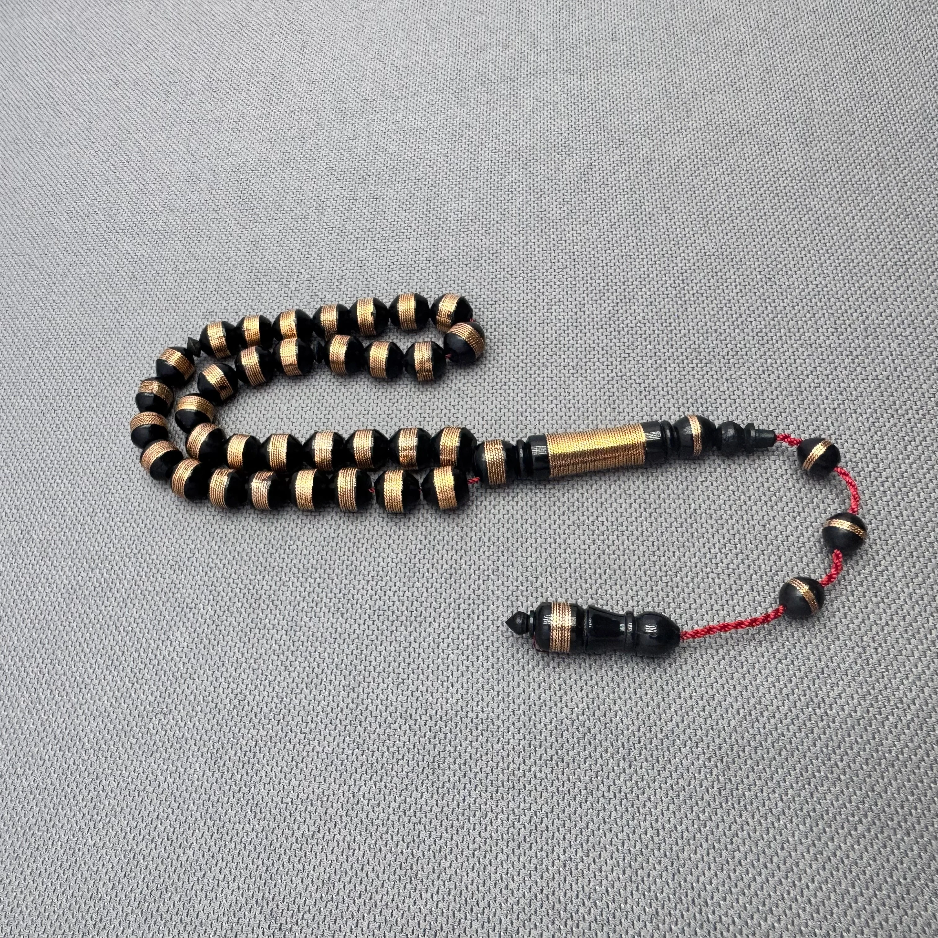 Kuka Pirinç Sarma İşlemeli Küre Kesim Kuka Tespih